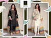 Khas 130 A Nad B Fandy Satin Beads Work Farshi Salwar Kameez